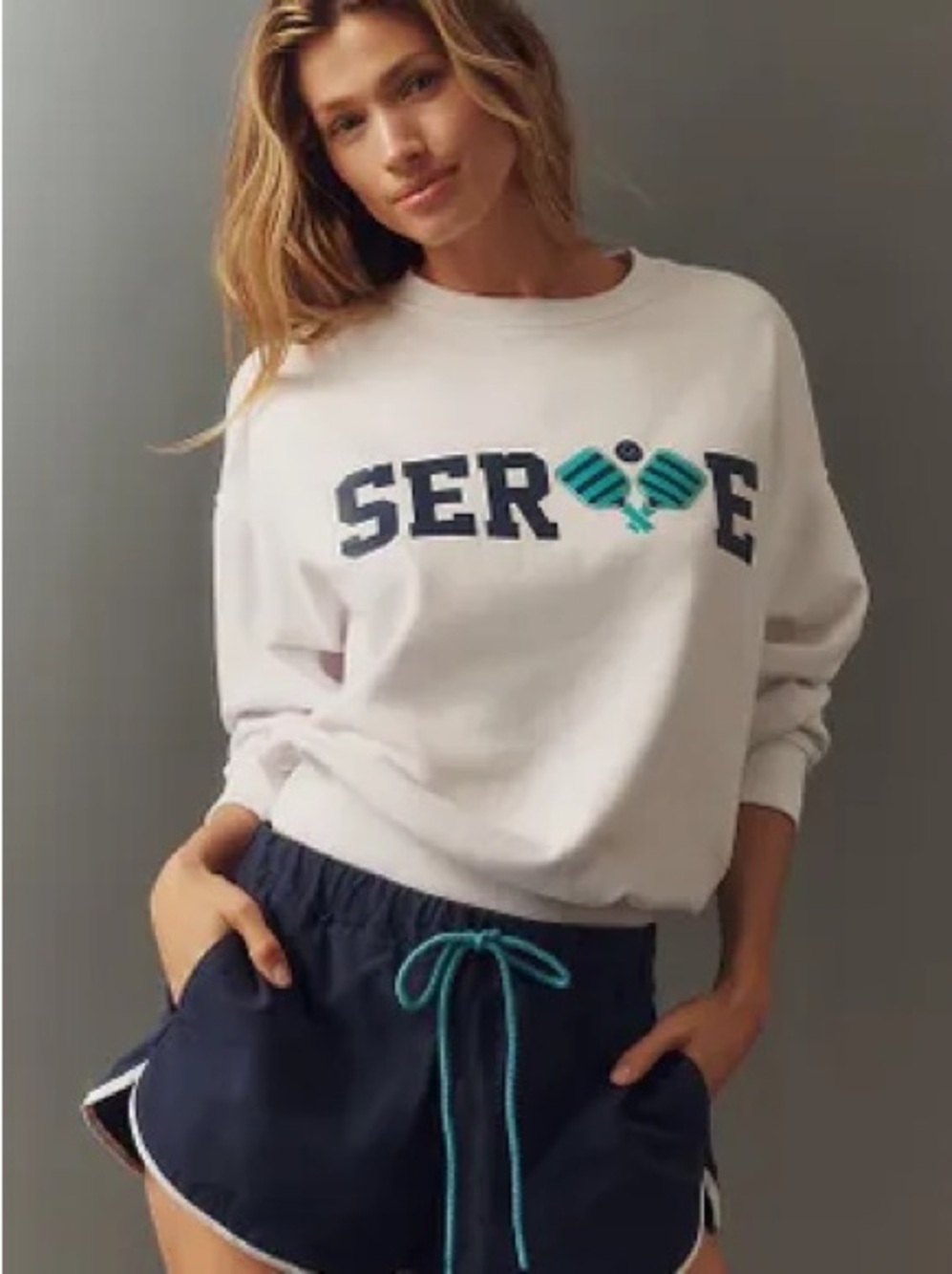BEACH RIOT DEVYN ALPINE CREWNECK SWEATER
Style No.  4277231270002
Color:  Whit